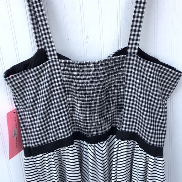 Corset Gingham Betsey Johnson dress New Sz 14 - Picture 6 of 11